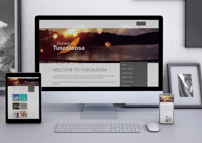 webdesign on different devices on white desk